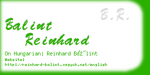 balint reinhard business card